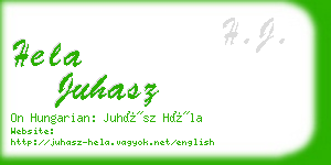 hela juhasz business card